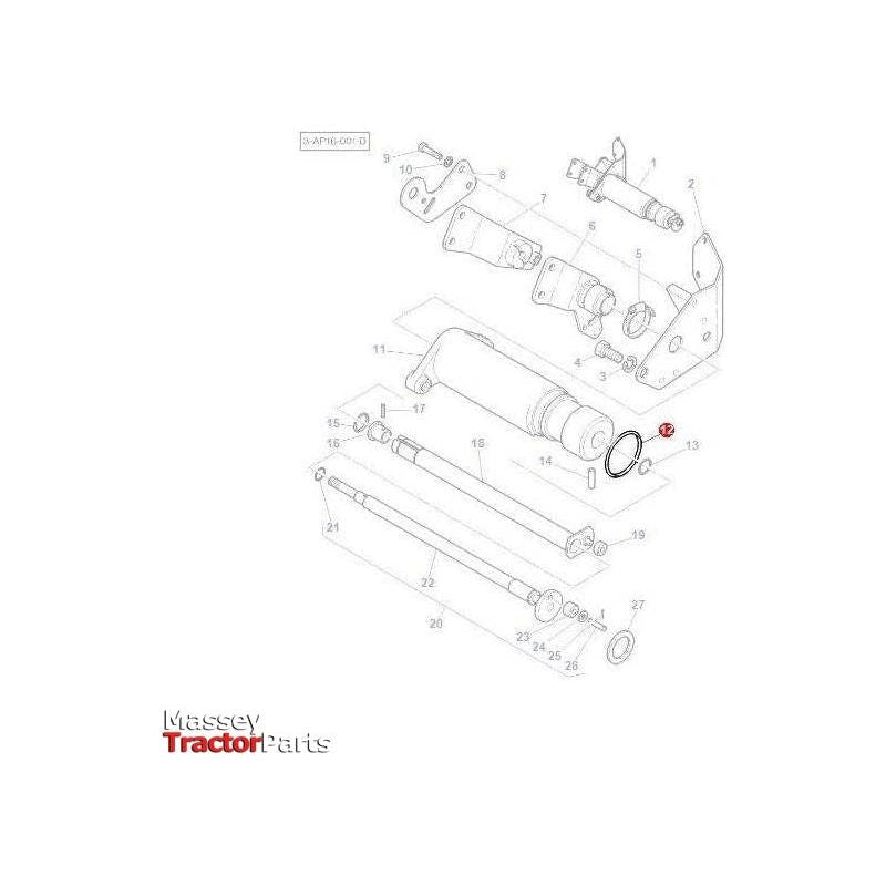 Massey Ferguson ORing Quadrant Support - 364281X1 | OEM | Massey Ferguson parts | Linkage-Massey Ferguson-Engine & Filters,Farming Parts,Hydraulic Lift Components,Hydraulics,O Rings,O Rings & Accessories,Seals,Tractor Hydraulic,Tractor Parts