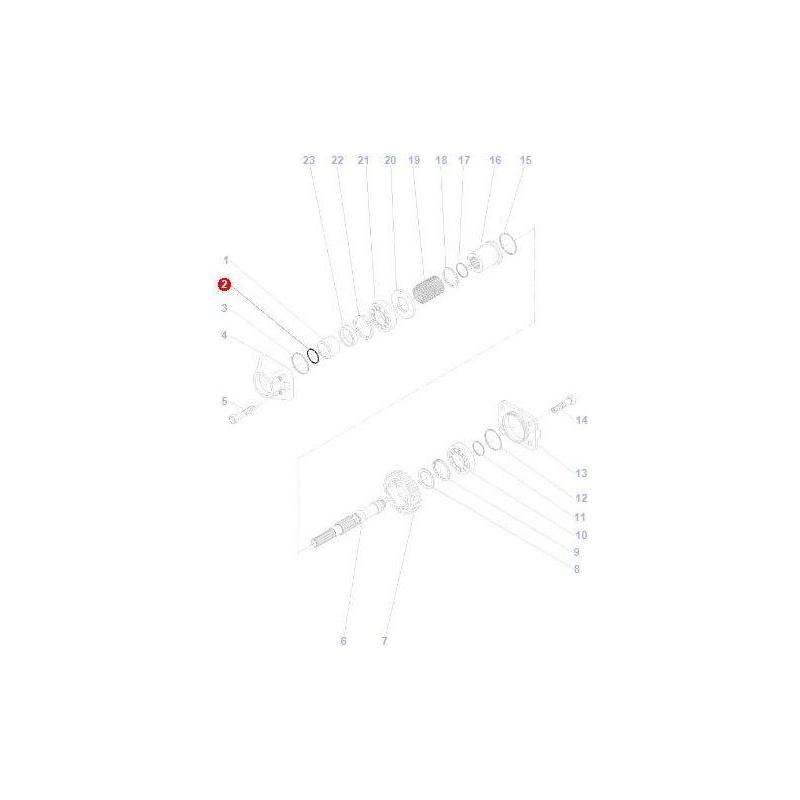Massey Ferguson ORing Rangebox - 366798X1 | OEM | Massey Ferguson parts | Axles & Power Transmission-Massey Ferguson-Axles & Power Train,Farming Parts,Rear Axle,Rear Axle Components,Tractor Parts