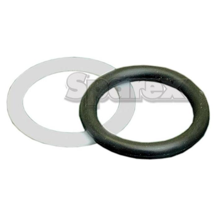 The product specifications from Sparex include two sealing rings: one black rubber O-RING (Sparex Part No. S.30000) and the other a white, smoother material that appears to be plastic.