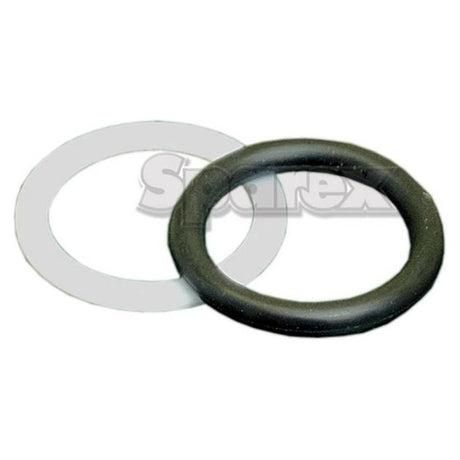 The product specifications from Sparex include two sealing rings: one black rubber O-RING (Sparex Part No. S.30000) and the other a white, smoother material that appears to be plastic.