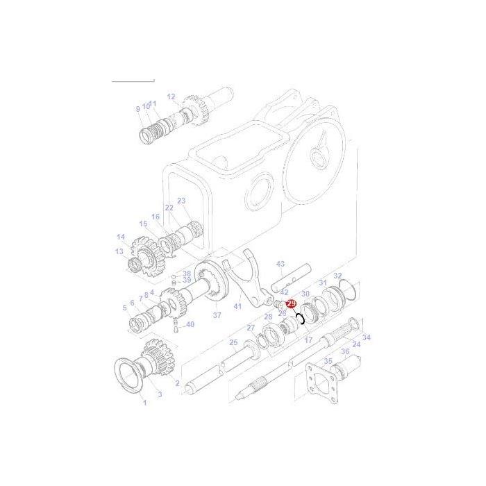 O Ring - 3008359X1 - Massey Tractor Parts