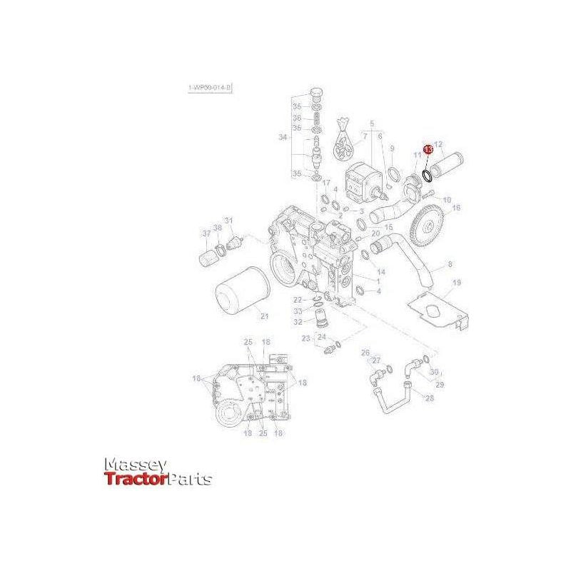 O Ring - 70923813-Massey Ferguson-Axles & Power Train,Engine & Filters,Farming Parts,O Rings,O Rings & Accessories,On Sale,Seals,Tractor Parts,Transmission,Transmission Pumps