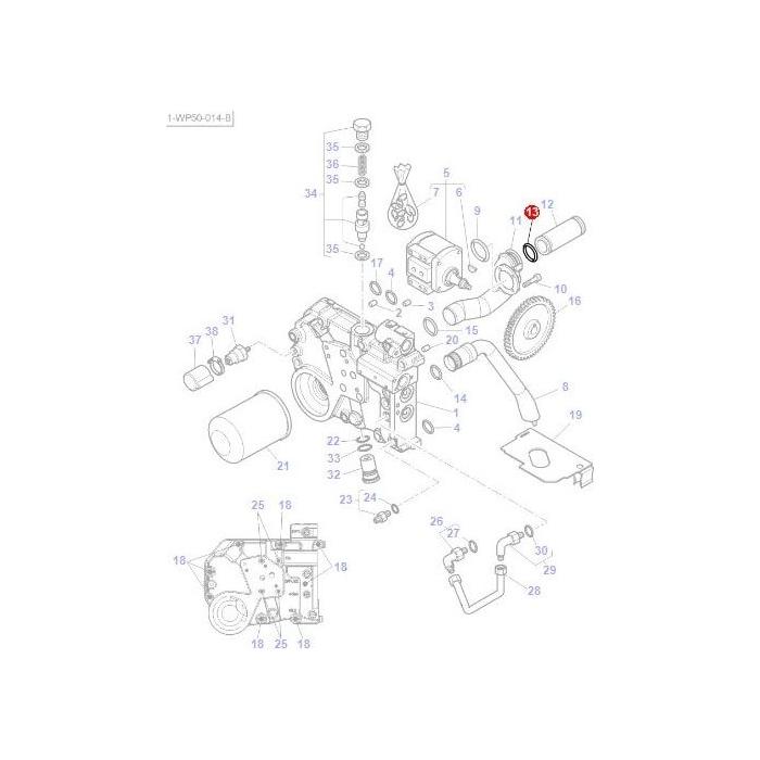 O Ring - 70923813 - Massey Tractor Parts