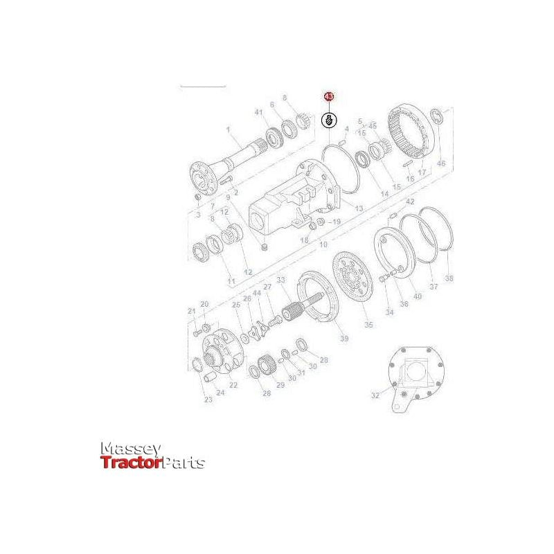 Massey Ferguson O Ring Axle Housing - 4301296M1 | OEM | Massey Ferguson parts | Axles & Power Transmission-Massey Ferguson-Axles & Power Train,Engine & Filters,Farming Parts,O Rings,O Rings & Accessories,Rear Axle,Rear Axle Components,Seals,Tractor Parts