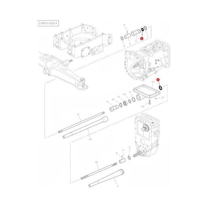O Ring Cover - 70923646 - Massey Tractor Parts
