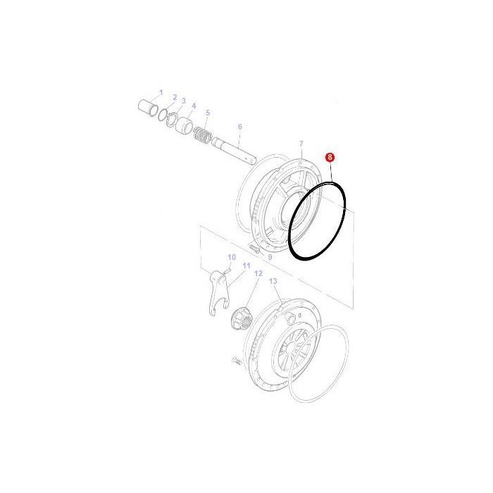 O Ring Diff Lock - 1860838M1 - Massey Tractor Parts