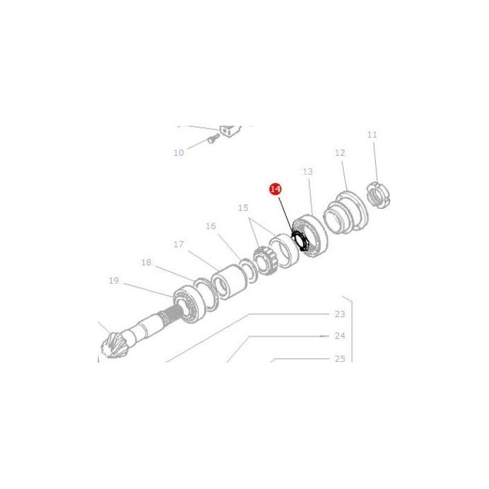 O Ring Differential - 366434X1 - Massey Tractor Parts