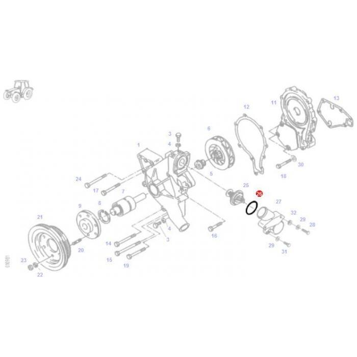O Ring - F291200610120 - Massey Tractor Parts