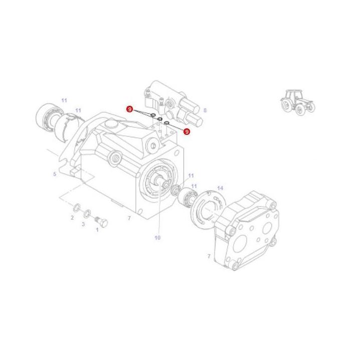O Ring - F514940010060 - Massey Tractor Parts