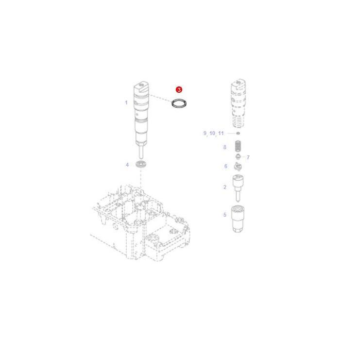 O Ring - F716200710050 - Massey Tractor Parts