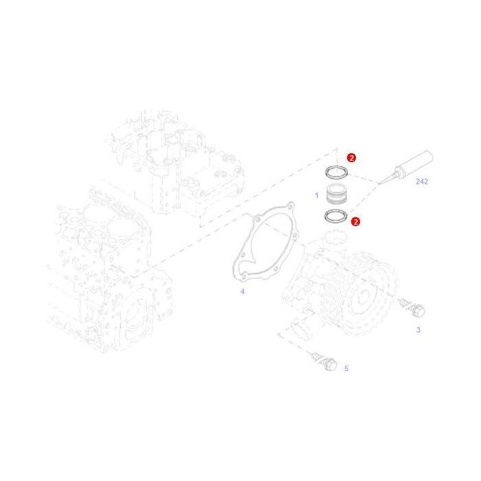 O Ring - F716201610010 - Massey Tractor Parts