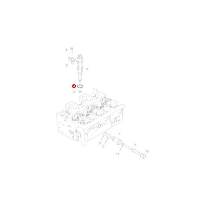 O Ring - F836200710140 - Massey Tractor Parts