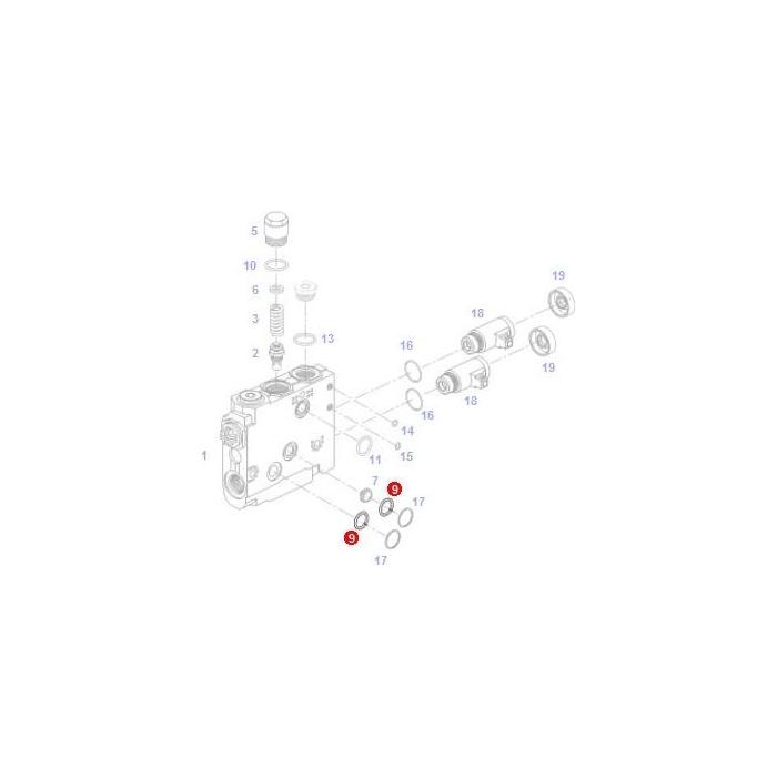 O Ring - F916961022110 - Massey Tractor Parts