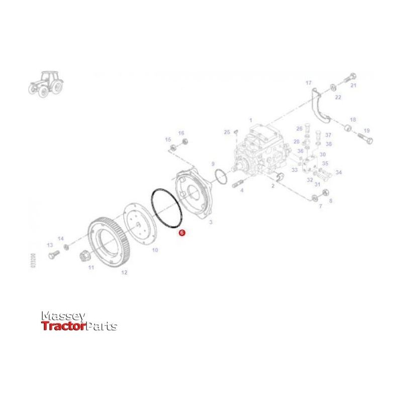 Fendt O Ring Injection Pump - X549015066000 | OEM | Fendt parts | Timing Gears & Components-Fendt-Cooling Parts,Engine & Filters,Farming Parts,O Rings,O Rings & Accessories,Seals,Tractor Parts,Water Pump Seals,Water Pumps & Repair Kits