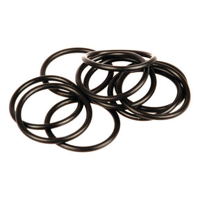 A pile of black rubber O-rings, including the Sparex O' Ring Pack (Part No. S.106852), on a white background.