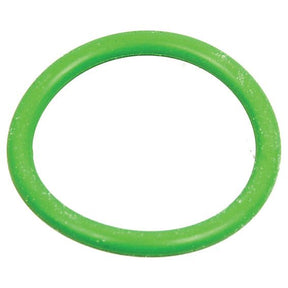 A green O-ring from the Sparex brand's O' Ring Pack (21.89 x 27.11 x 2.61mm, 10 pcs), featuring a smooth surface, is ideal for sealing connections in machinery and plumbing systems that involve an A6 Compressor Superheat HP Switch.