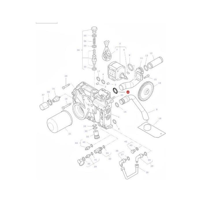 O Ring Pump Cover - 70923570 - Massey Tractor Parts