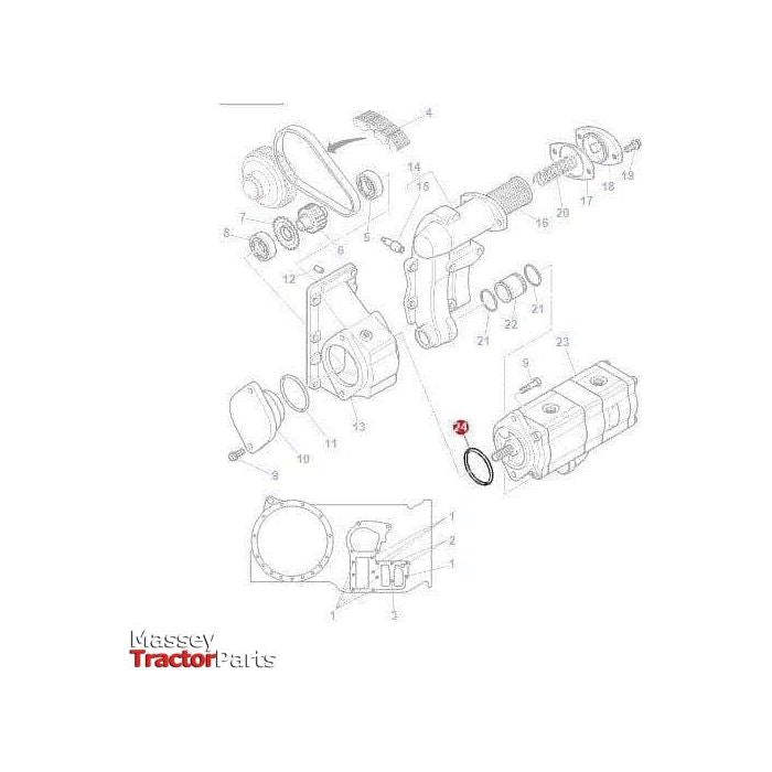 Massey Ferguson O Ring Pump Mount - 363888X1 | OEM | Massey Ferguson parts | Hydraulic Pumps-Massey Ferguson-Engine & Filters,Farming Parts,Hydraulics,O Rings,O Rings & Accessories,Seals,Tractor Parts