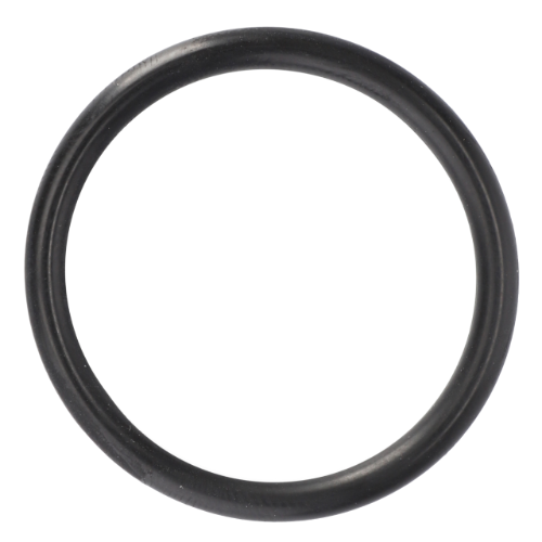 A black AGCO rubber O-ring (Massey Ferguson - O Ring Pump/Thermostat Housing - V614602930), suitable for 8600 Series tractor parts, pictured against a white background.