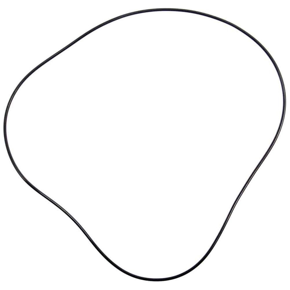 A black, irregularly shaped rubber band, reminiscent of the O'Ring by Sparex (Part No. S.57268), lies flat on a white background.