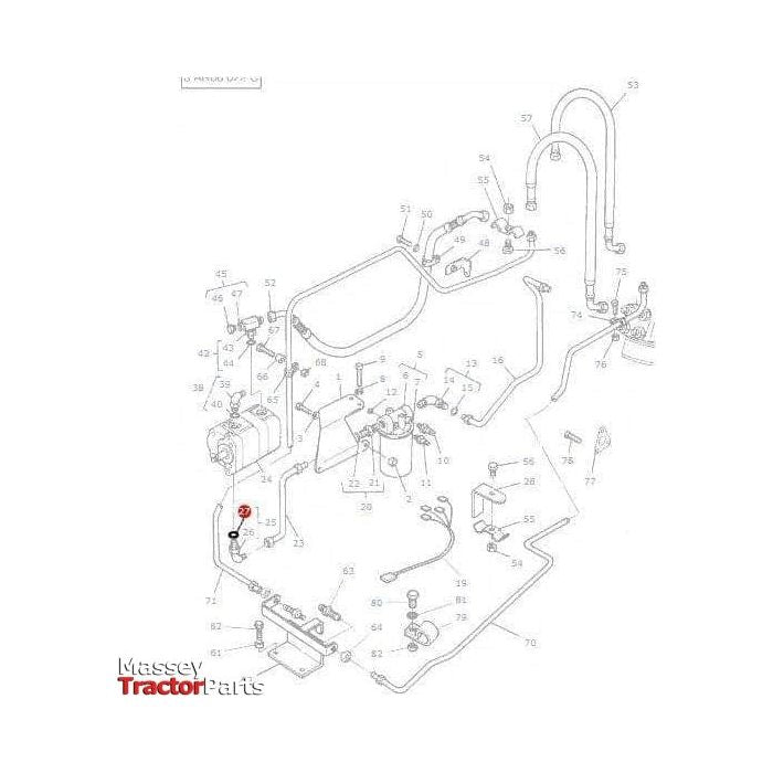 Massey Ferguson O Ring Streering Lines - 3019397X1 | OEM | Massey Ferguson parts | Steering Pumps & Reservoirs-Massey Ferguson-2WD Parts,Axles & Power Train,Engine & Filters,Farming Parts,Front Axle & Steering,O Rings,O Rings & Accessories,Seals,Steering Columns & Components,Tractor Parts