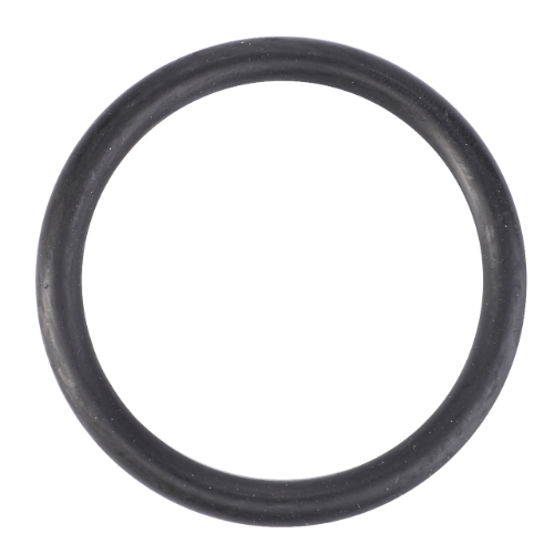 A black rubber O-ring, specifically the AGCO Massey Ferguson O Ring Thermostat Housing (V614604958), sits on a white background.