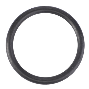 A black rubber O-ring, specifically the AGCO Massey Ferguson O Ring Thermostat Housing (V614604958), sits on a white background.