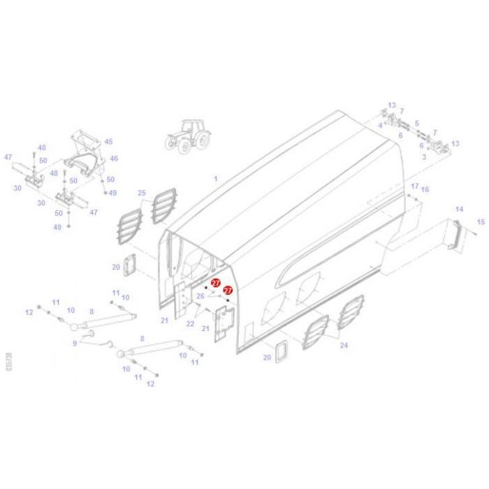 O Ring - X548803666000 - Massey Tractor Parts