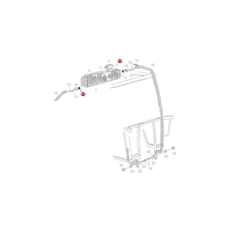Fendt O Ring - X548833601000 | OEM | Fendt parts | Cab Interior-Fendt-Axles & Power Train,Engine & Filters,Farming Parts,O Rings,O Rings & Accessories,Rear Axle,Seals,Seals & Gaskets,Tractor Parts