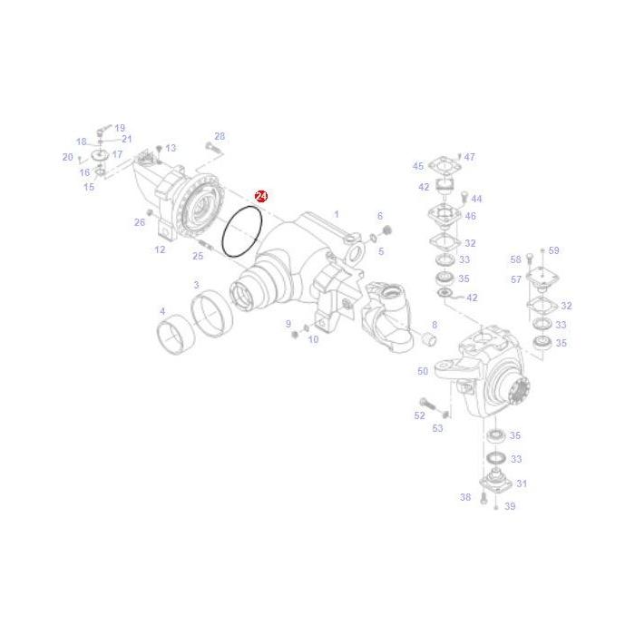 O Ring - X549032400000 - Massey Tractor Parts