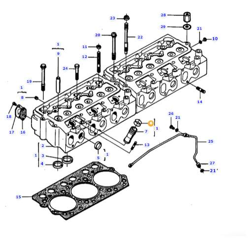 Massey Ferguson O-ring - V614602415 | Valtra-Massey Ferguson-Cylinder Head Components,Engine & Filters,Engine Parts,Farming Parts,Tractor Parts