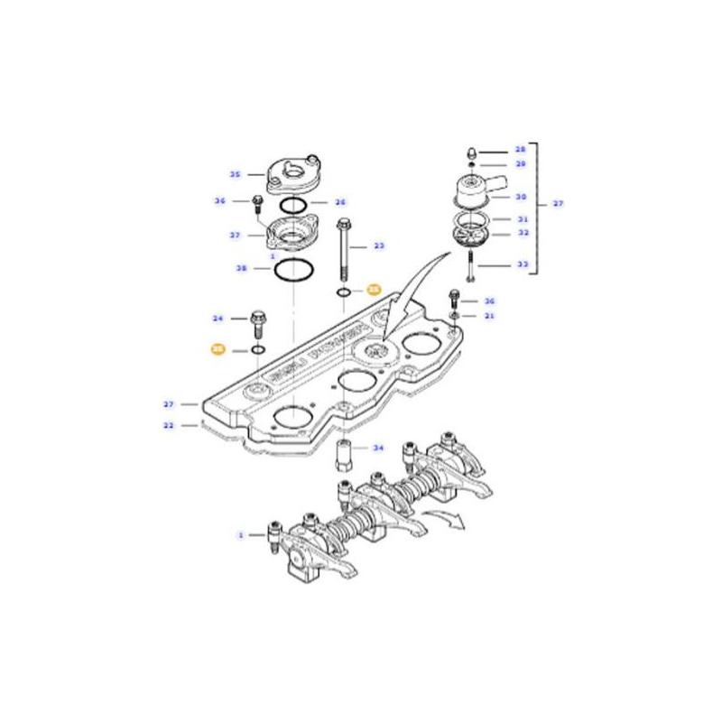 Massey Ferguson O-ring - V614901030 | OEM | Massey Ferguson parts | Engine Valves-Massey Ferguson-Engine & Filters,Engine Electrics and Instruments,Farming Parts,Filters,Fuel,Gauges & Related Components,Lighting & Electrical Accessories,Tractor Parts