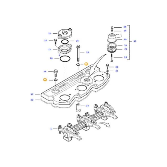 O-ring - V614901030 - Massey Tractor Parts