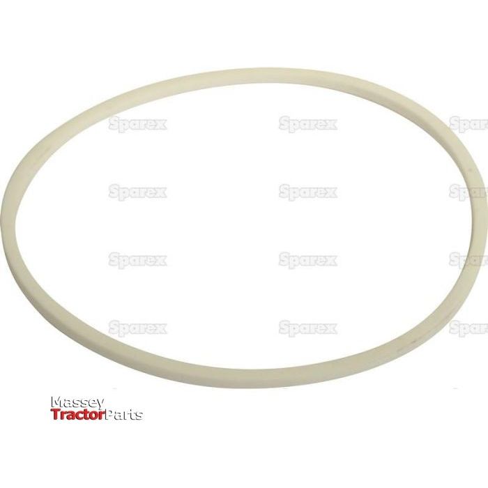 A white circular belt against a plain background, featuring the Massey Tractor Parts logo and the word "Sparex" repeated in light grey, showcases an Oil Seal suitable for Case IH / International Harvester. The oil seal is sized at 115mm x 123.5mm and is identified by Sparex Part No. S.57407.