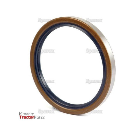 Close-up of a circular brown and black tractor sealing ring with a white background. The text "Massey Tractor Parts" is visible in the bottom left corner, indicating its compatibility with Case IH machinery. This Oil Seal (Sparex Part No.S.57781) has an outer diameter of 140mm for a precise fit.