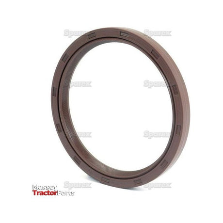 Image of a circular brown Oil Seal 135 x 114 x 12mm (Sparex Part No.S.62073) with a smooth outer edge and ribbed inner surface. The background is white, and "Massey Tractor Parts" is printed in the bottom left corner, suitable for Case IH and Fiat models.