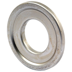 A close-up of a metal washer with a central hole, showing slight wear and discoloration, reminiscent of an Oil Seal, 44 x 91.5 x 13mm (Sparex Part No.S.61972) by Sparex.
