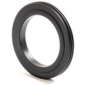 A black, circular metal oil seal with a smooth inner surface and a grooved outer edge, measuring 52.5 x 76.5 x 9.5mm, ideal for mechanical or industrial purposes. This versatile component is commonly used in Case IH machinery and can be sourced through Sparex suppliers under Sparex Part No.S.4234.