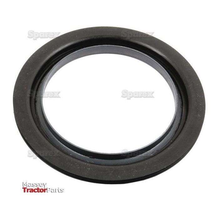 Close-up image of a black rubber Oil Seal 88.9 x 125 x 6.5mm, Sparex Part No. S.43501, on a white background with "Massey Tractor Parts" and "Sparex" logos in the background.
