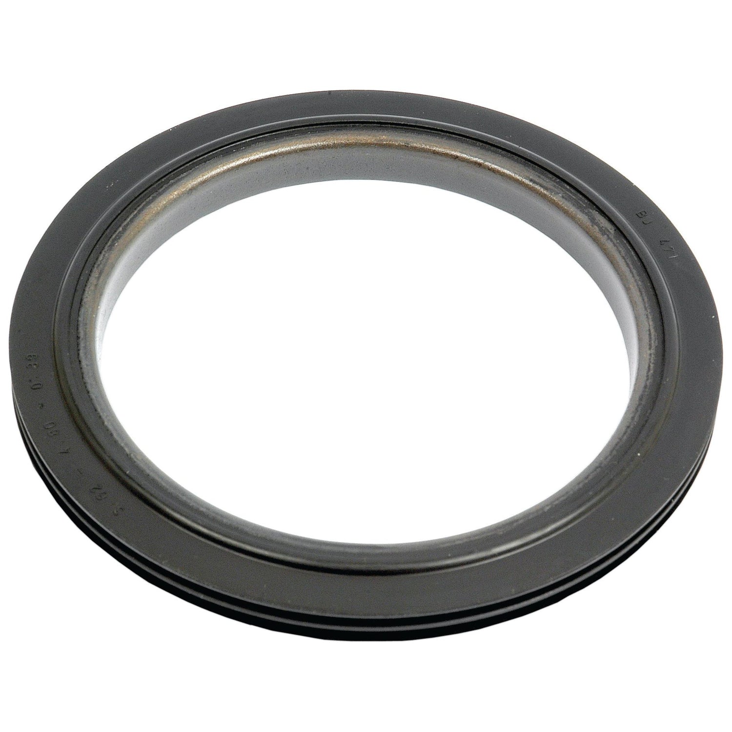 An Oil Seal, 91 x 121 x 10mm (Sparex Part No. S.57777), viewed from above on a white background, reminiscent of components used in Case IH or Volvo machinery.