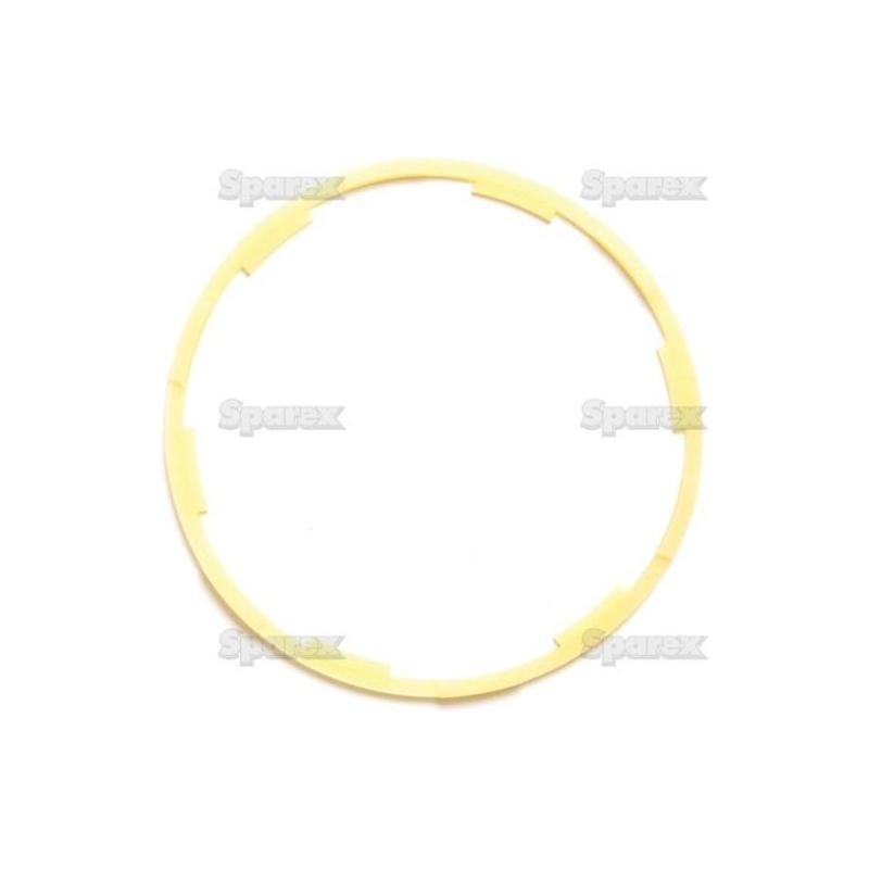 A yellow, notched inner circular plastic ring, closely resembling the Sparex Oil Seal (94 x 100 x 1.6mm), part number S.73033, showcased on a white background with faint "Sparex" watermarks.