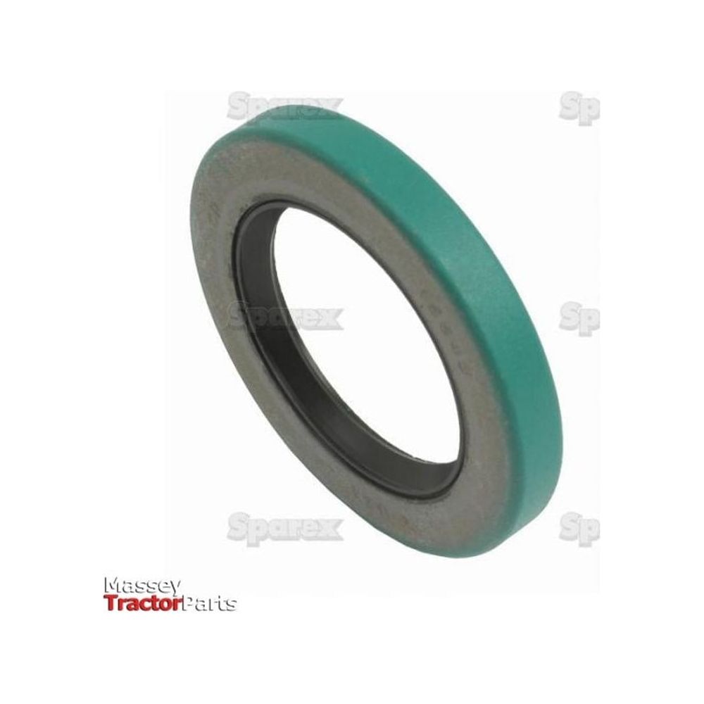 A green rubber oil seal for machinery, featuring the Massey Tractor Parts logo and Sparex branding, designed as an effective PTO seal, named Oil Seal | Sparex Part No.S.56946.