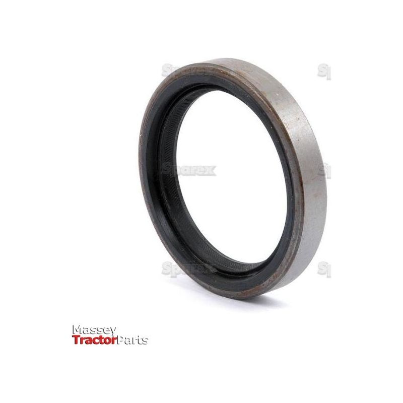 Displayed against a white background, the Sparex Oil Seal (35 x 58 x 17mm) with an inner rubber seal is shown. The text "Massey Tractor Parts" is visible at the bottom left, and it is suitable for various models such as Deutz-Fahr and Fendt.