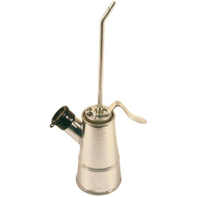 A Sparex Oil Can 250ml (Sparex Part No. S.30151) with a long spout, a black cap on the side nozzle, and a handle for pumping oil.