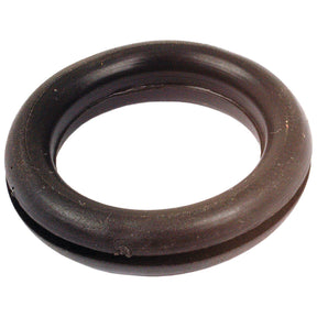 Introducing the Sparex Open Grommet Ø3/4'' x 1/16'' Groove, a black rubber O-ring with a groove around its circumference, perfect for a wide range of applications. This high-quality grommet is identified by Sparex Part No. S.11338 and comes from the trusted brand, Sparex.