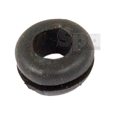 Introducing the Sparex Open Grommet (Sparex Part No. S.11332), a circular rubber grommet with a central hole and an open groove around the outer edge, ideal for 5/16'' applications.