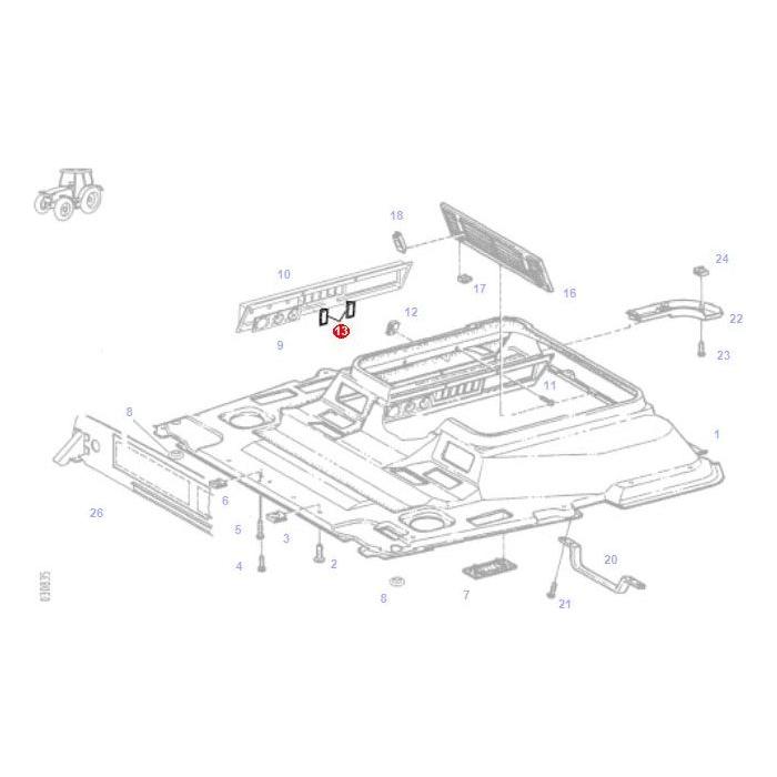 Orifice Plate - X830050006000 - Massey Tractor Parts