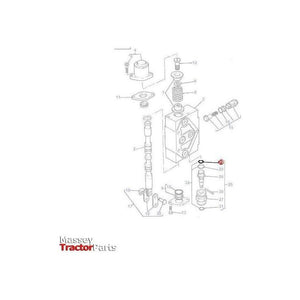 Oring Distributor - 70930357-Massey Ferguson-Combine,Farming Parts,Harvesting & Cutting,Hydraulic Couplings,Hydraulics,Machinery Parts,Miscellaneous,On Sale,Tractor Parts