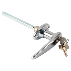 The Sparex Outer Door Handle RH & LH (Sparex Part No. S.41174) is a metallic external door handle with an integrated key mechanism, and it includes two keys.
