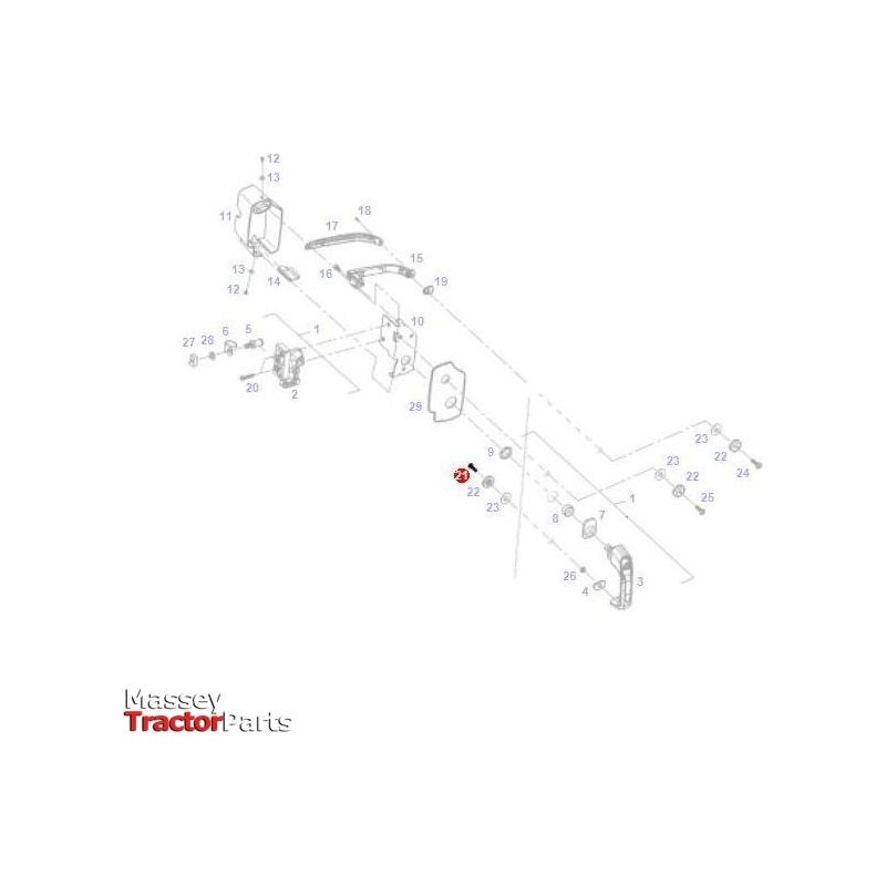 Fendt Oval Head Screw - X466023000000 | OEM | Fendt parts | Cab Trim-Fendt-Engine & Filters,Exhaust Parts,Farming Parts,Manifolds & Accessories,Tractor Parts